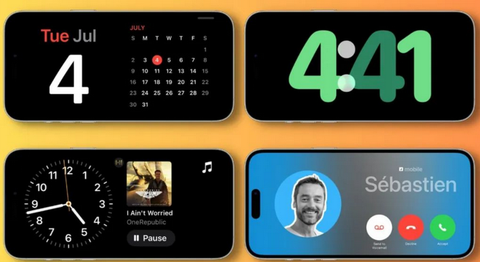 阜宁苹果手机维修分享iOS17横屏充电待机显示有什么好处 