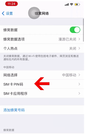 阜宁苹果14维修网分享如何给iPhone14的SIM卡设置密码 