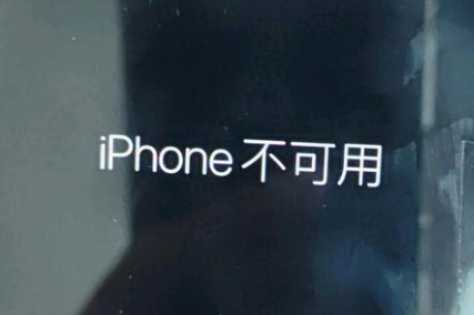 阜宁苹果服务网点分享锁屏界面显示“iPhone 不可用”如何解决 