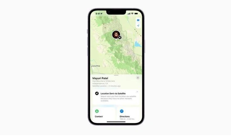 阜宁苹果14维修分享iPhone14系列中 FindMy功能通过卫星分享位置方法教程 